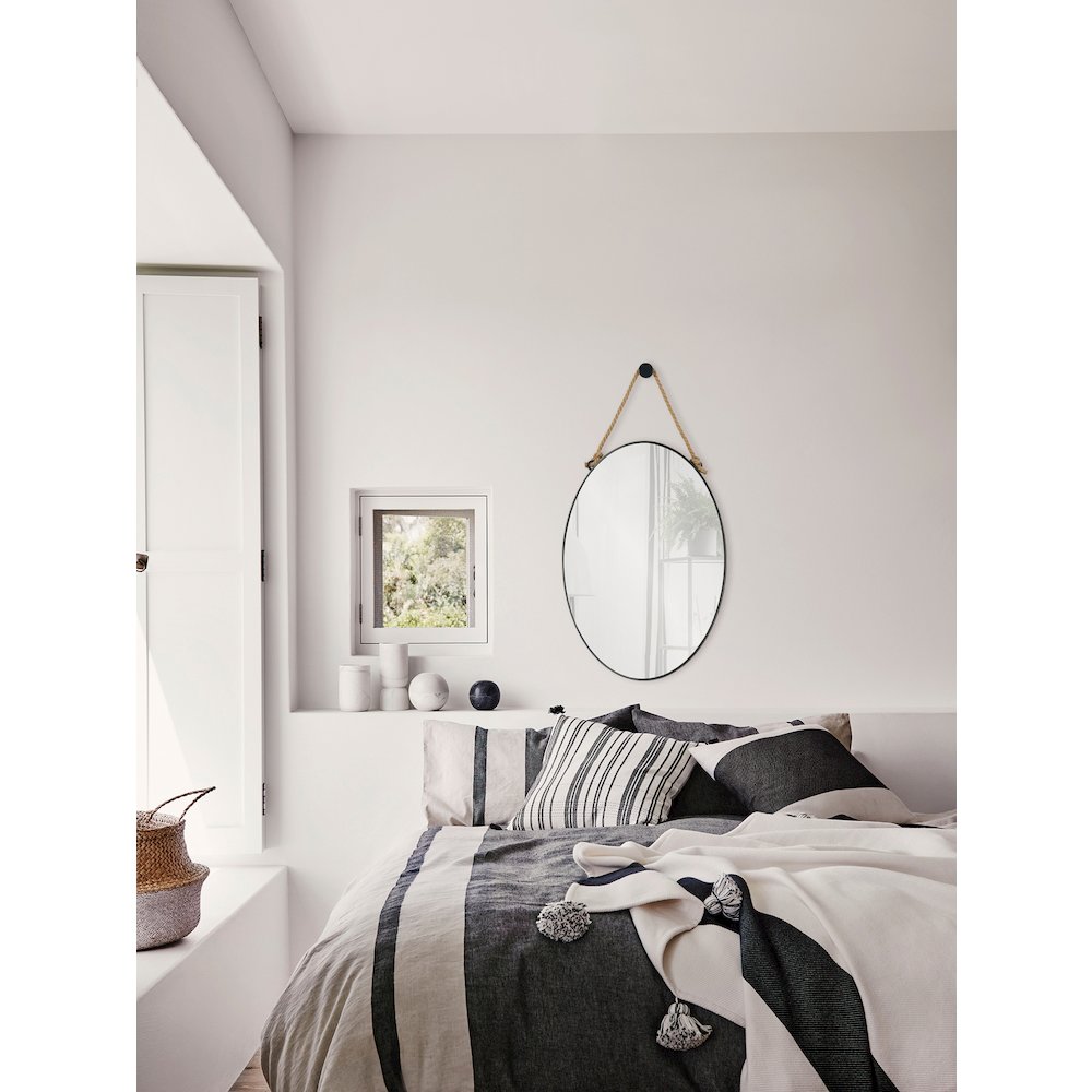 Parbuckle 22 in. x 42 in. Oval Mirror