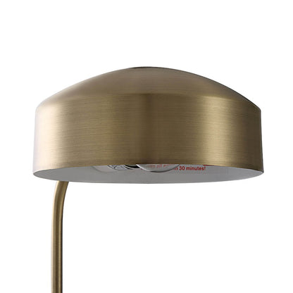 Riesco 22.5" Length Desk Lamp, Antique Brass