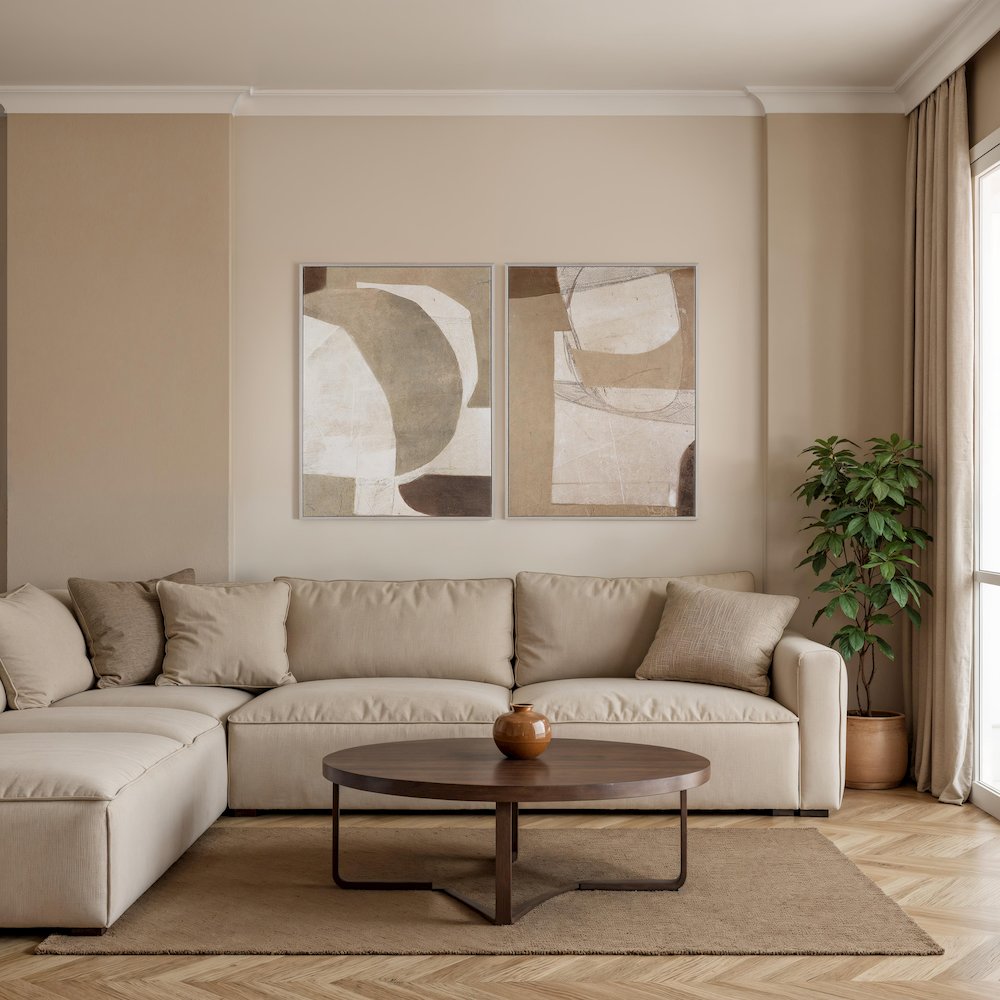 Alcea 40" H x 30" W Canvas Art, (2 Piece Set)