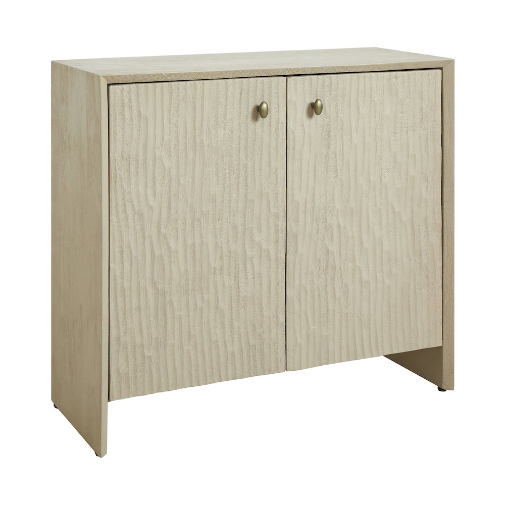 Aida Indoor Mango Wood Cabinet, Beige