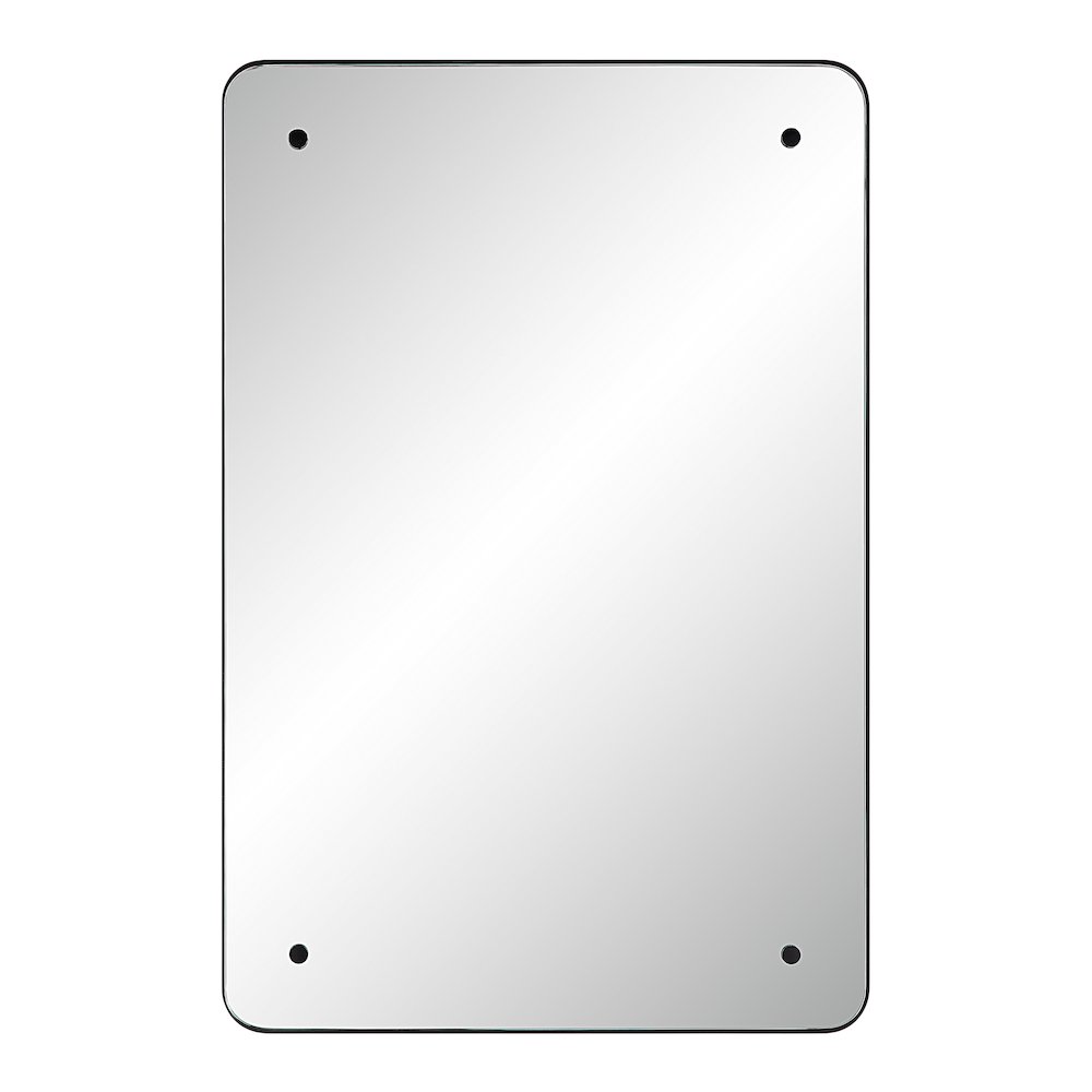 Aine 36" Tall Rectangular Mirror, Matte Black