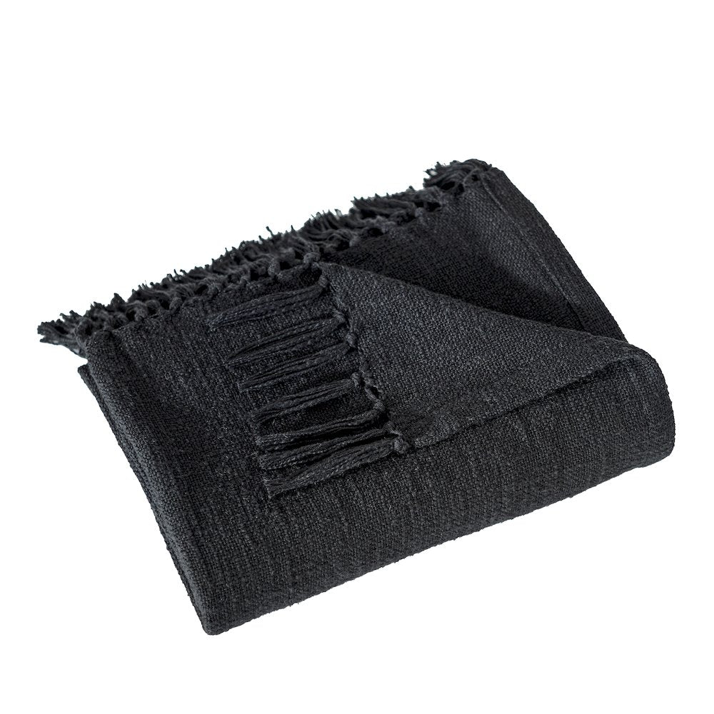 Carnelia 70X50 Throw, Black