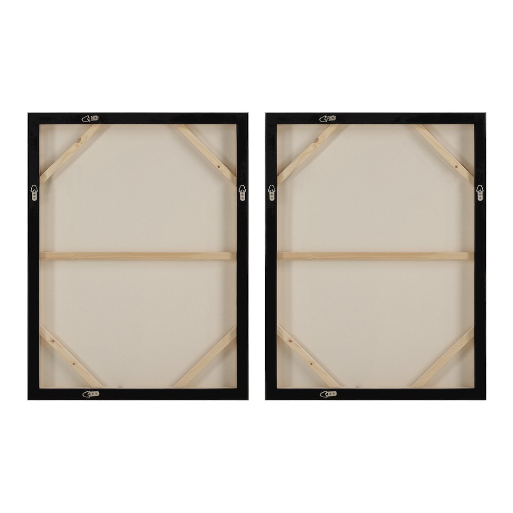 Alcea 40" H x 30" W Canvas Art, (2 Piece Set)