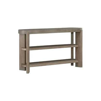 Affinity Sofa Table for Living Room - Dusty Taupe Faux Concrete Tops