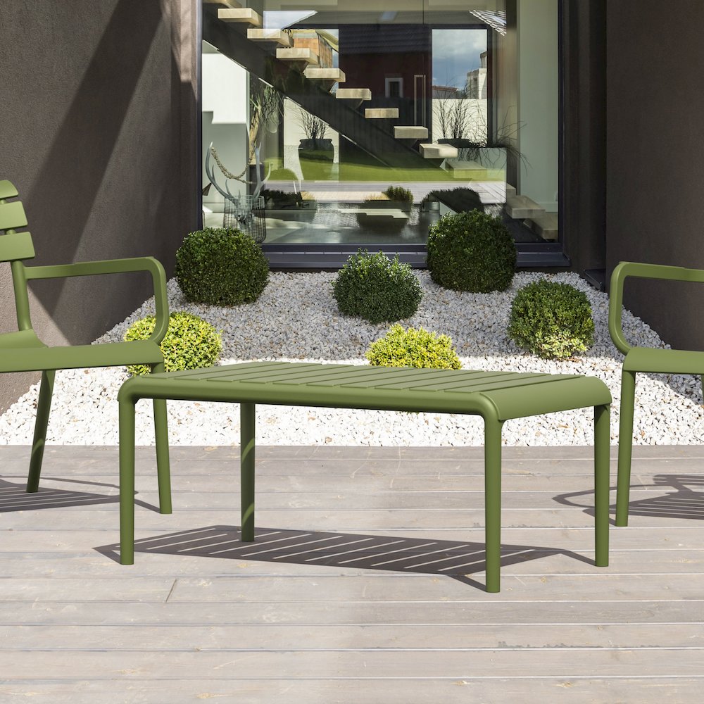 Paris Outdoor Coffee Table Olive Green
