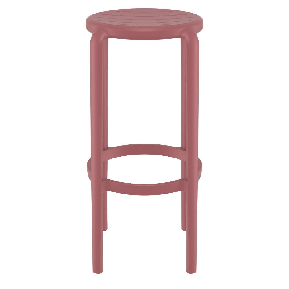 Tom Resin Bar Stool Marsala