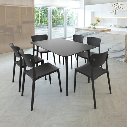 Maya Rectangle Table 55 inch Black