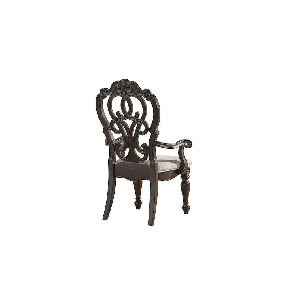 Arm Chair - set of 2, Warm pecan