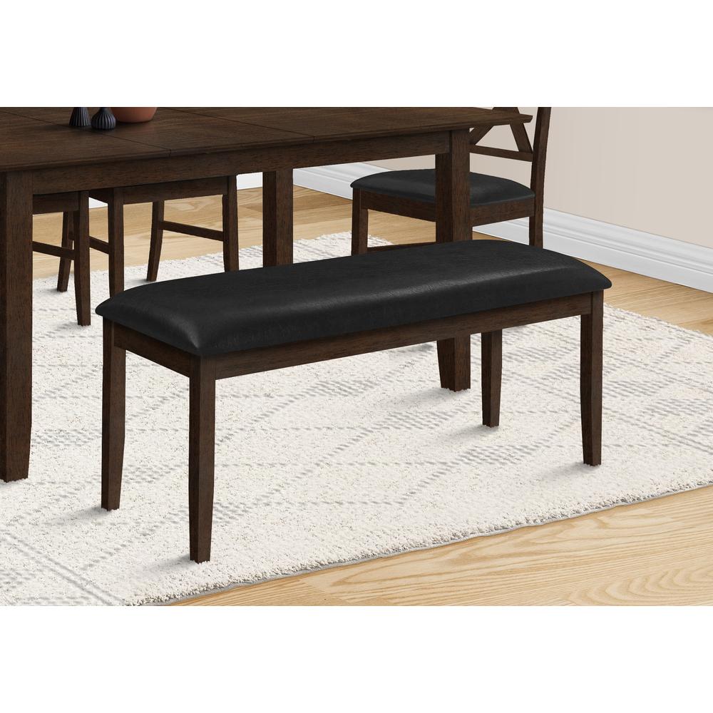 Bench, 48 Rectangular, Dining Room, Hallway, Entryway, Upholstered, Wood