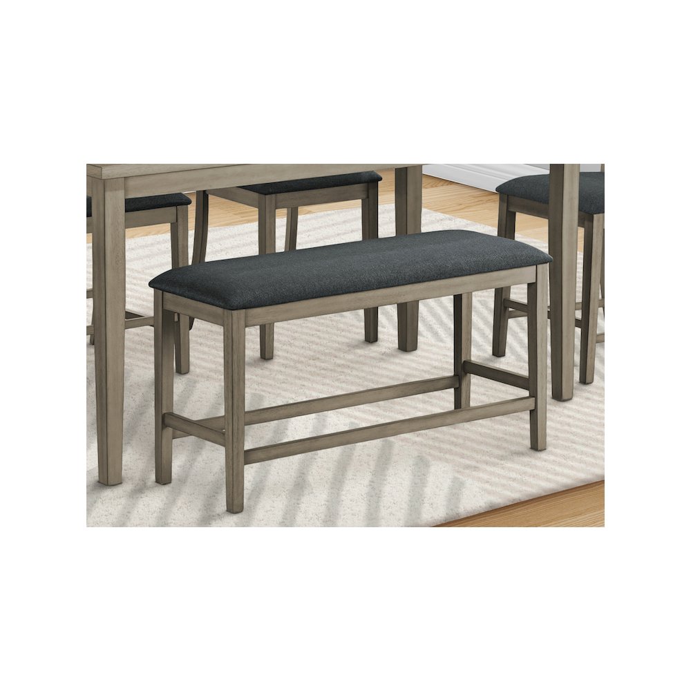 Bench, 42" Rectangular, Dining Room, Kitchen, Upholstered, Wood, Transitional