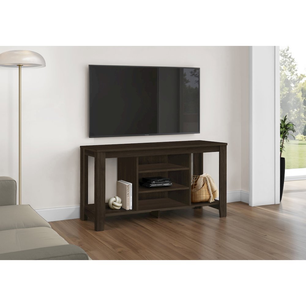 Tv Stand, 48 Inch, Console, Media Entertainment Center, Storage Shelves