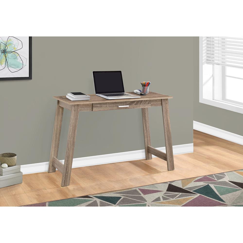 Computer Desk, Home Office, Laptop, Storage Drawers, Work, Brown Laminate
