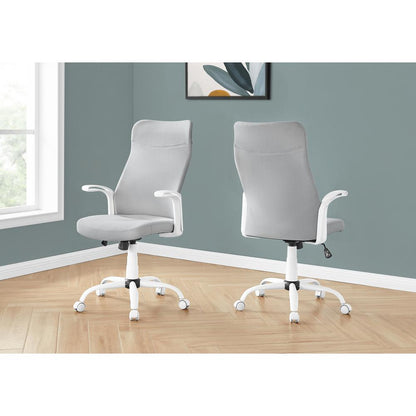 Office Chair, Adjustable Height, Swivel, Ergonomic, Armrests, Computer Desk