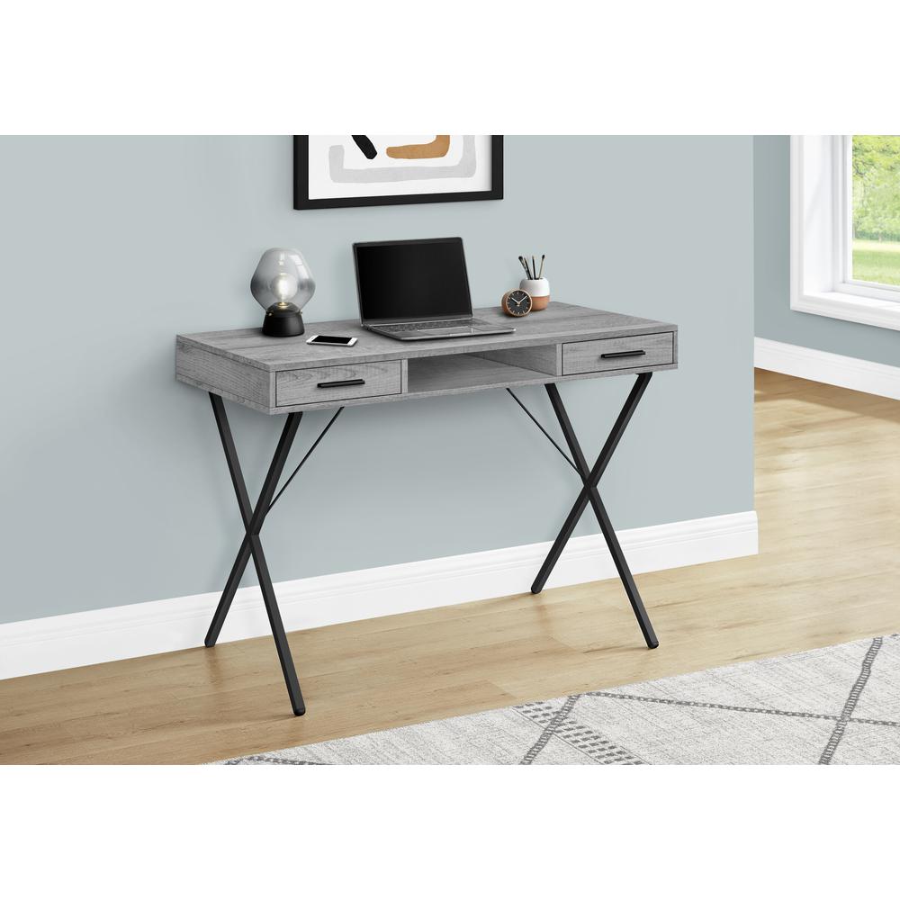 Computer Desk, Home Office, Laptop, Left, Right Set-up, Storage Drawers, 42L