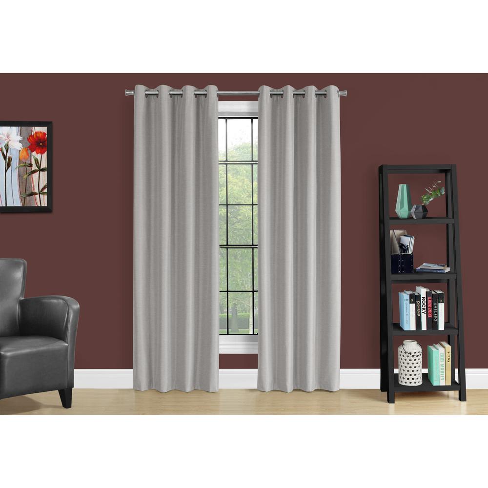 Curtain Panel, 2pcs Set, 54W X 84L, 100% Blackout, Grommet, Living Room