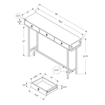 Accent Table, Console, Entryway, Narrow, Sofa, Storage Drawer