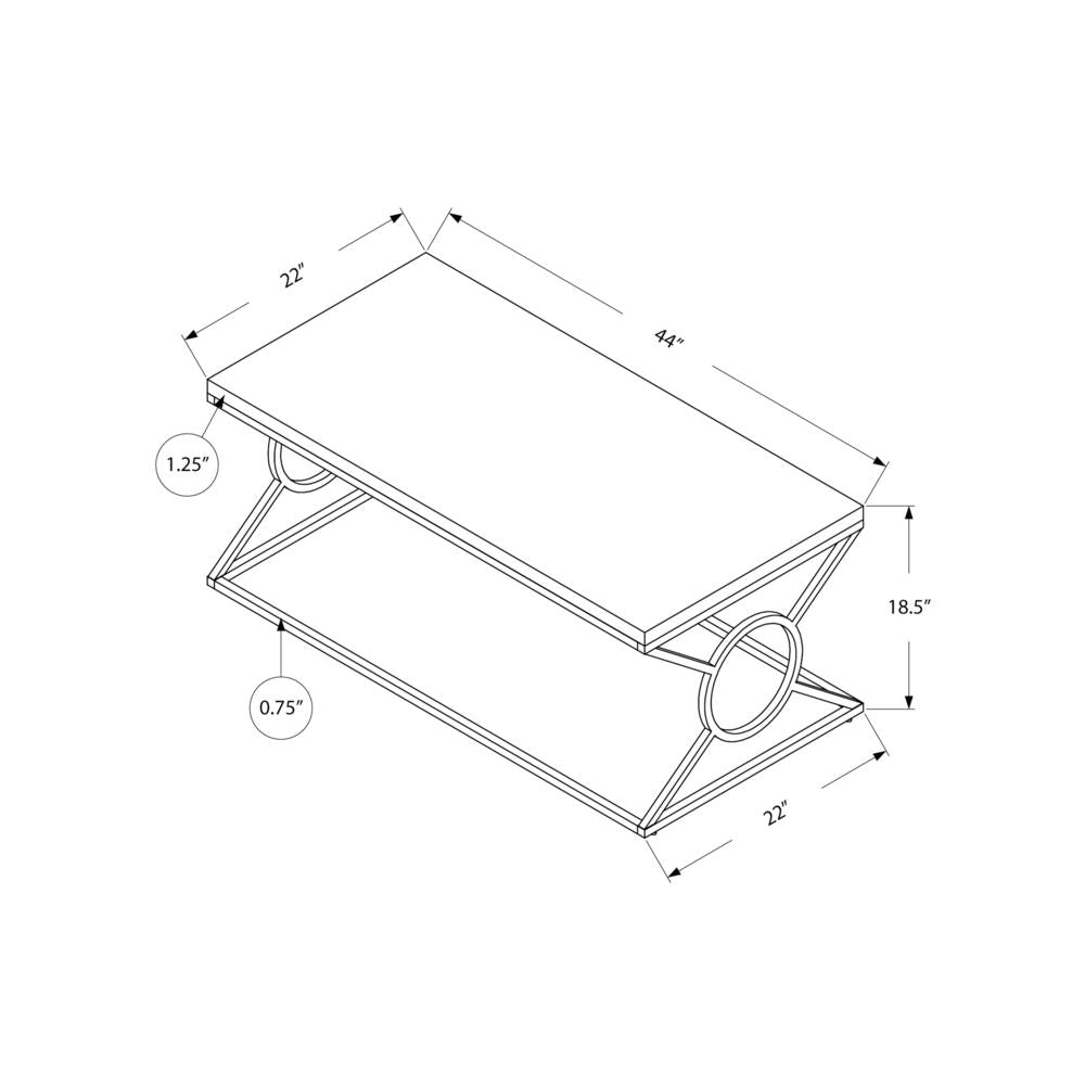 Coffee Table, Accent, Cocktail, Rectangular, Living Room, 44L