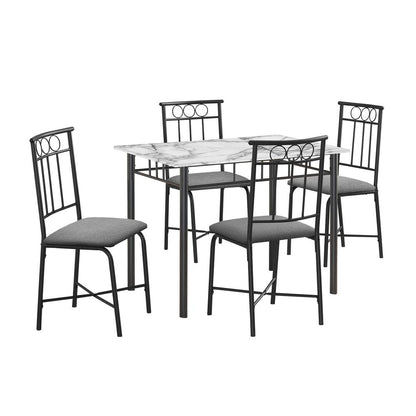 Dining Table Set, 5pcs Set, Small, 40 Rectangular, Kitchen