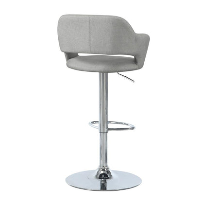 Bar Stool, Swivel, Bar Height, Adjustable, Chrome