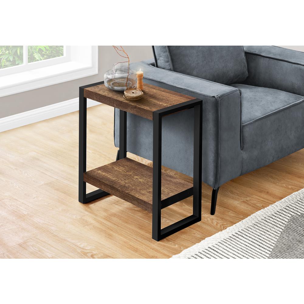 Accent Table, Side, End, Nightstand, Lamp, Living Room, Bedroom, Brown Laminate