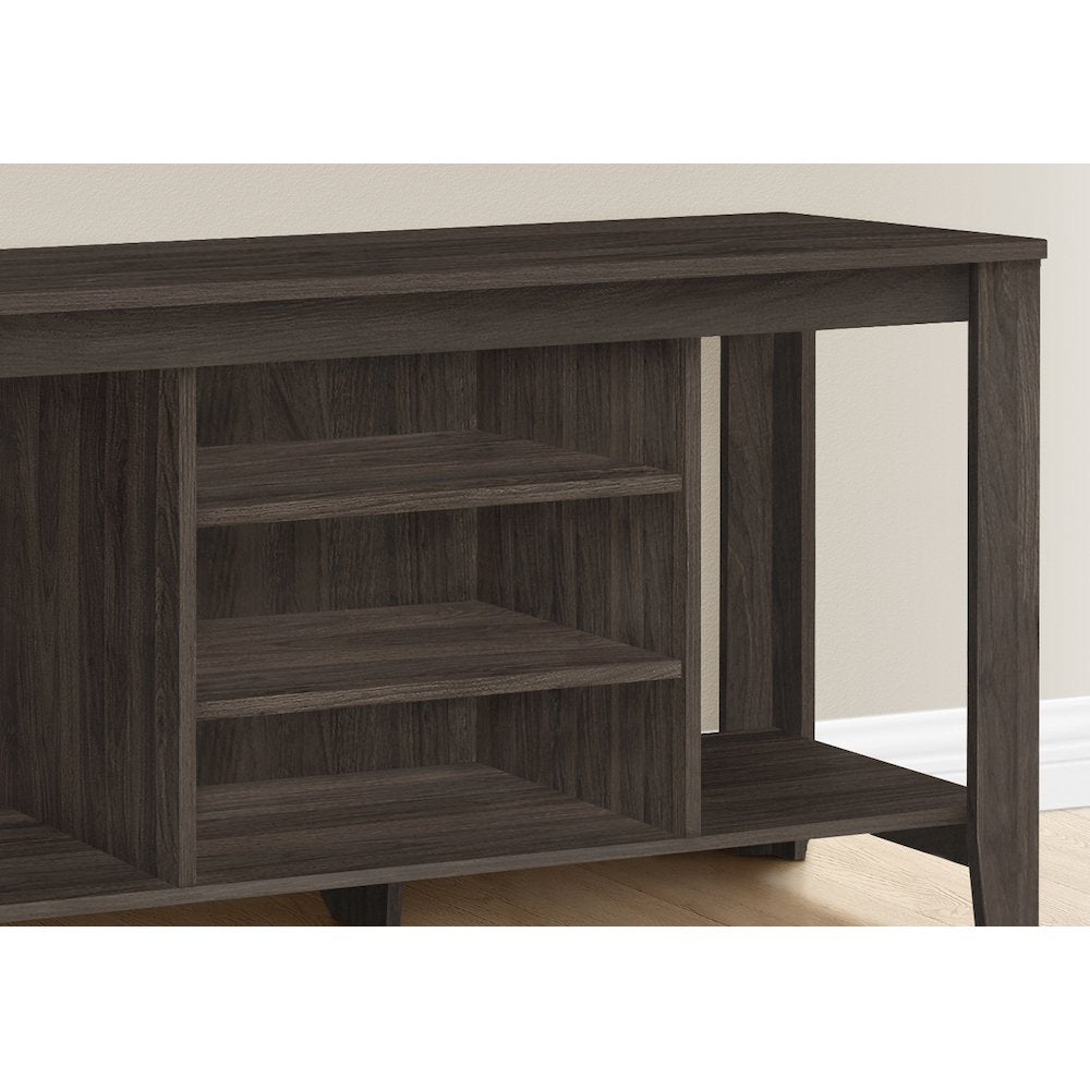 Tv Stand, 48 Inch, Console, Media Entertainment Center, Storage Shelves