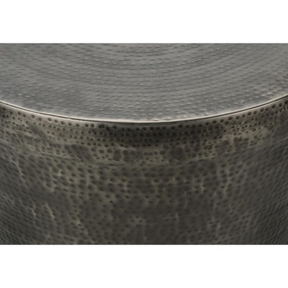 Accent Table, Drum, Side, End, Nightstand, Lamp, Living Room, Bedroom, Grey