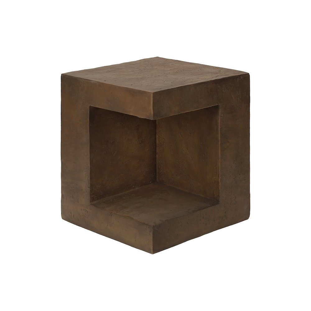 Accent Table, 25H, Side Table, Nightstand, End, Square, Walnut, Contemporary