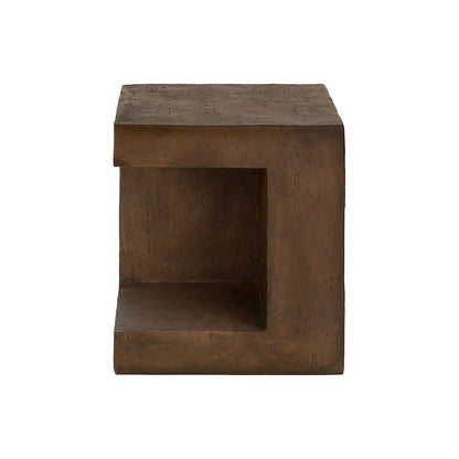 Accent Table, 25H, Side Table, Nightstand, End, Square, Walnut, Contemporary