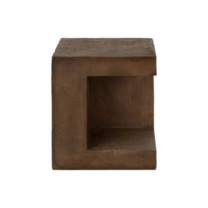 Accent Table, 25H, Side Table, Nightstand, End, Square, Walnut, Contemporary