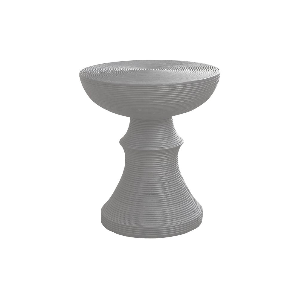 Accent Table, 25H, Side Table, End, Nightstand, Round, Grey, Contemporary