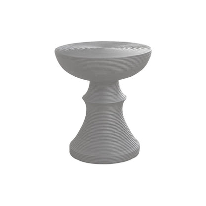 Accent Table, 25H, Side Table, End, Nightstand, Round, Grey, Contemporary