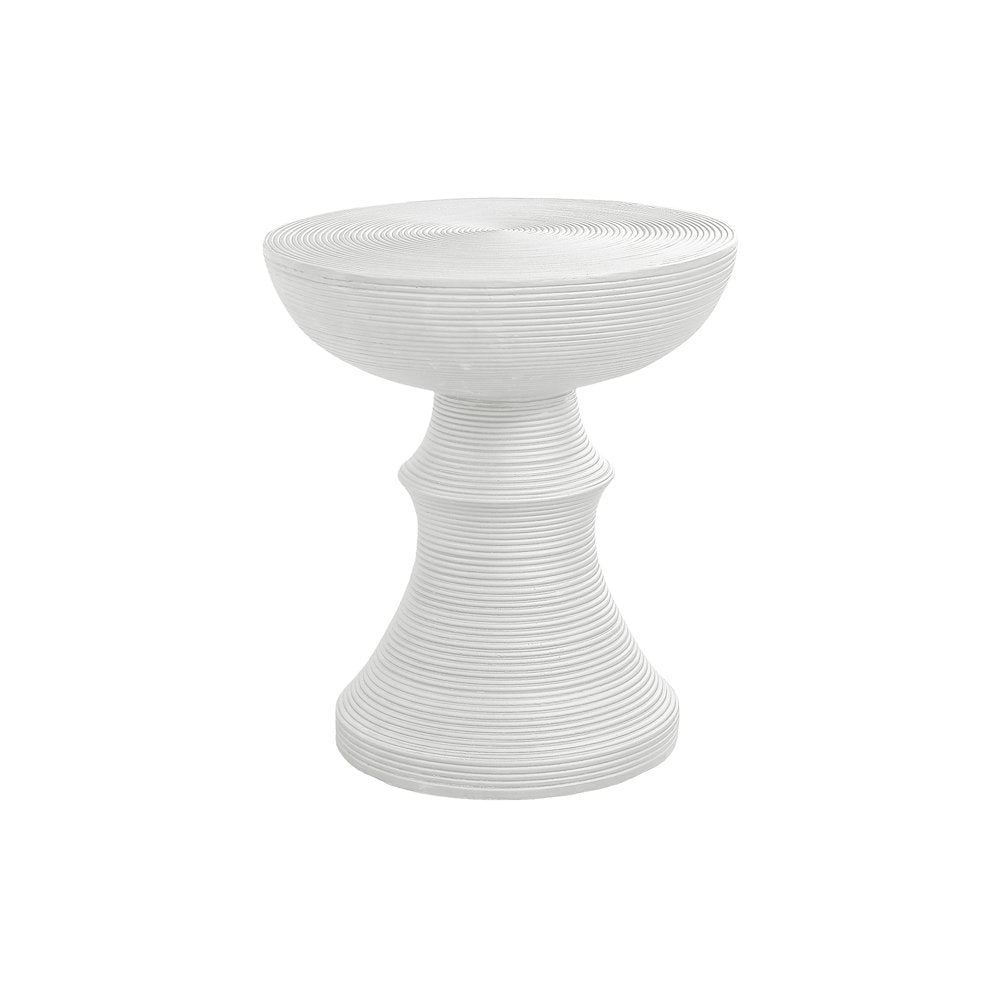 Accent Table, 25H, Side Table, End, Nightstand, Round, White, Contemporary