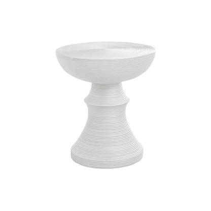 Accent Table, 25H, Side Table, End, Nightstand, Round, White, Contemporary
