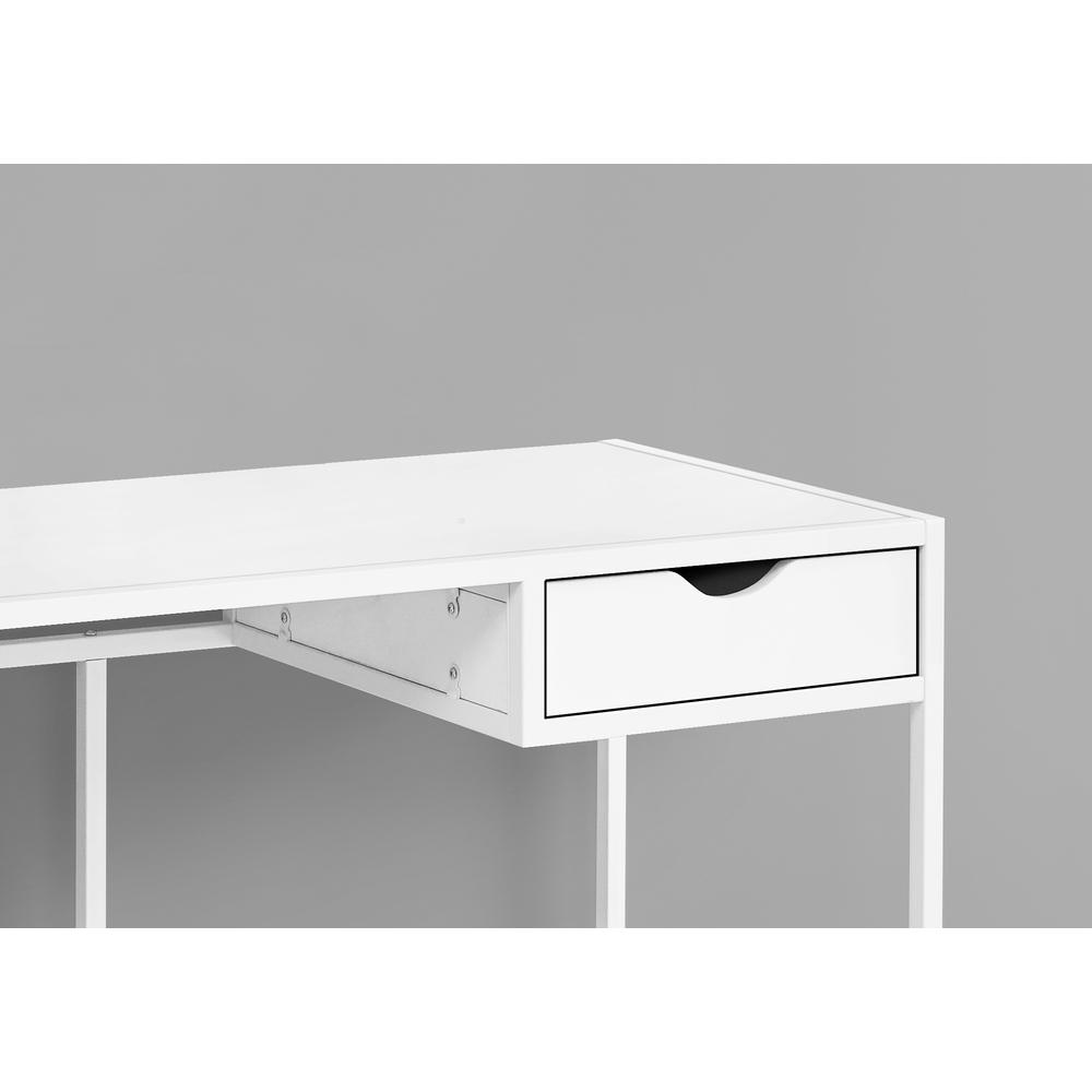 Computer Desk, Home Office, Laptop, Storage Drawer, 42L, Work