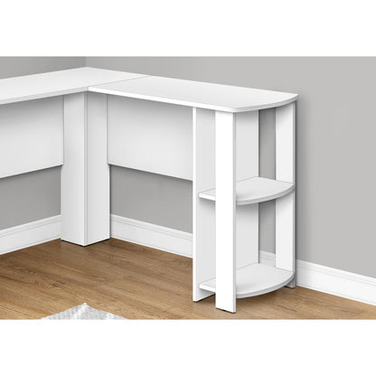 Computer Desk, Home Office, Corner, Storage Shelves, 48L, L Shape, Work
