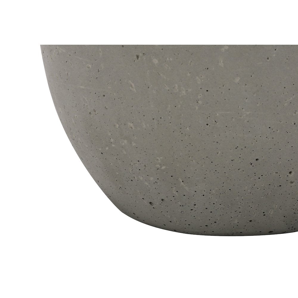 ="Lighting, 20""H, Table Lamp, Grey Concrete, Ivory / Cream Shade, Contemporary