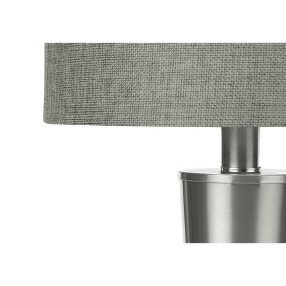 Lighting, Set Of 2, 24H, Table Lamp, Usb Port Included, Nickel