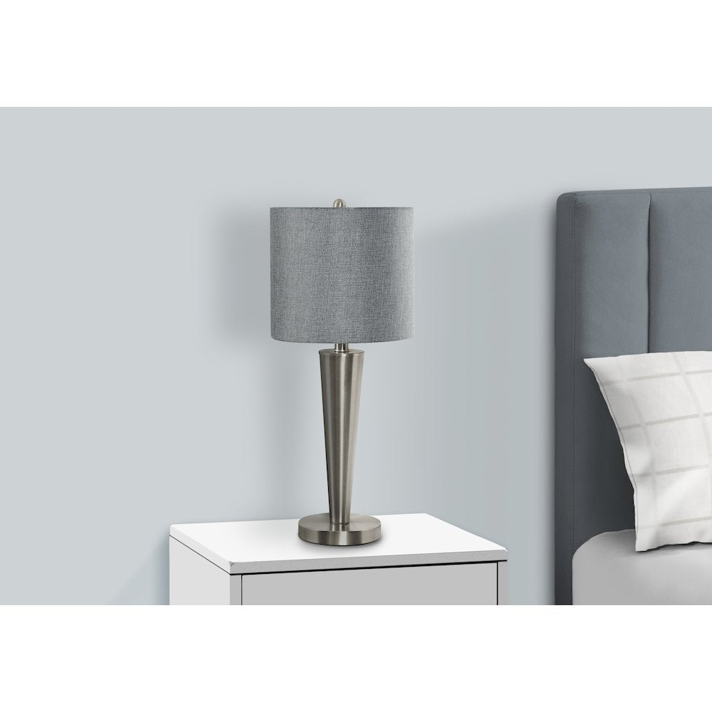 Lighting, Set Of 2, 24H, Table Lamp, Usb Port Included, Nickel