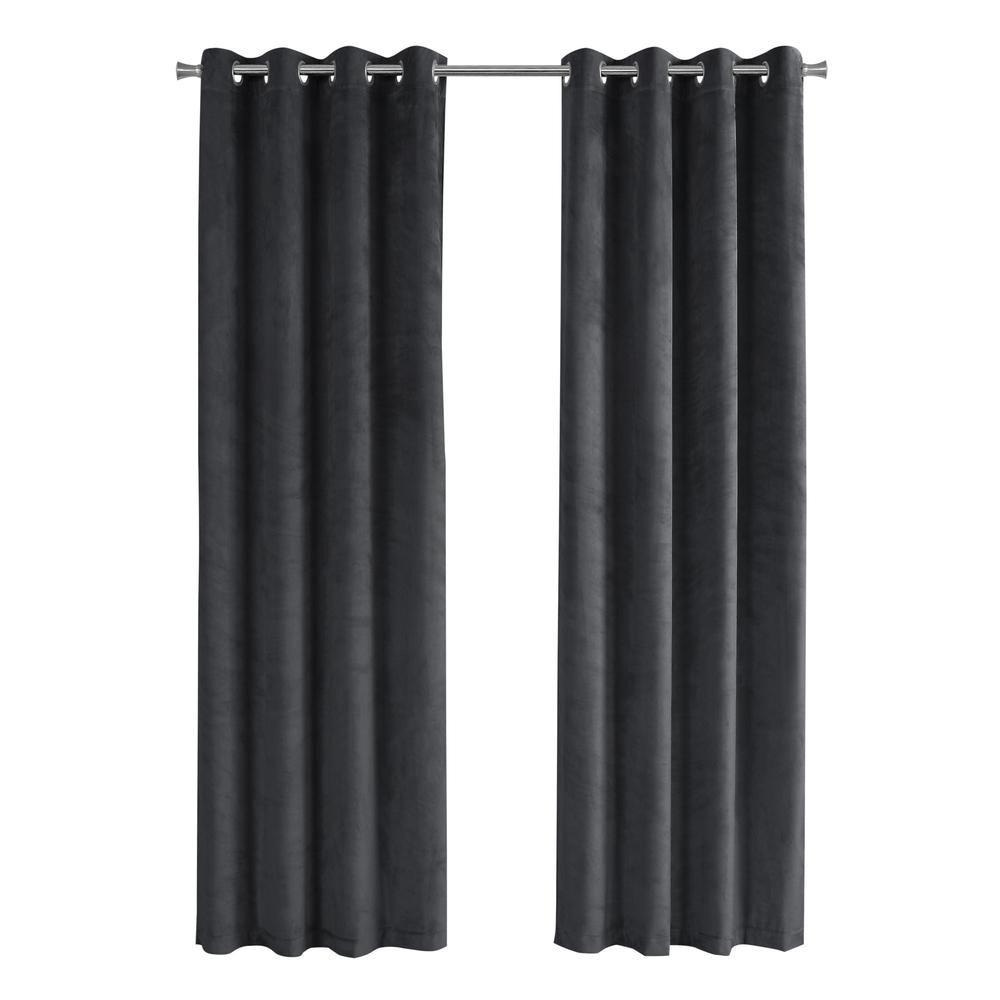 Curtain Panel, 2pcs Set, 54W X 84L, Room Darkening, Grommet, Living Room