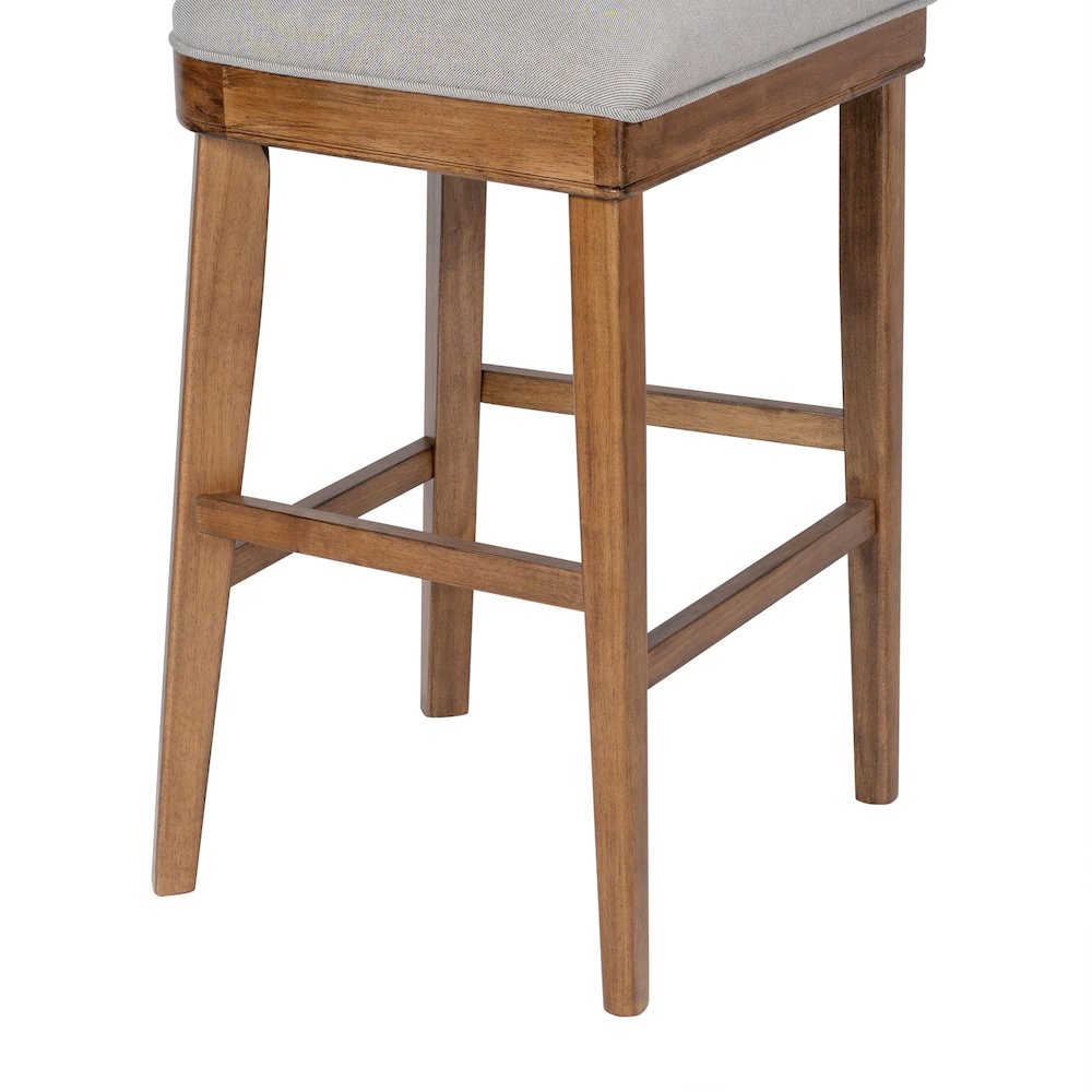 Theodora T- Back Bar Stool with Wood Seat Frame and Cushion