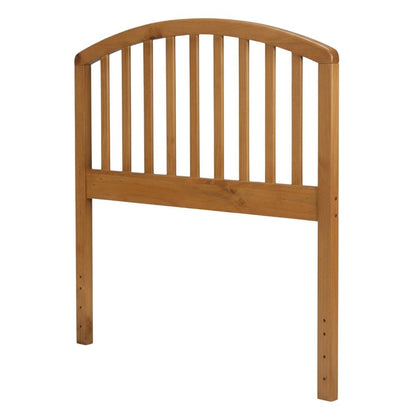 Brown Country Pine Twin Headboard Wood Construction Farmhouse Style