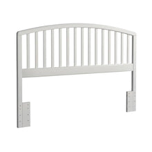 White Wood Full/Queen Headboard, Rectangular Farmhouse Design, Pine Construction
