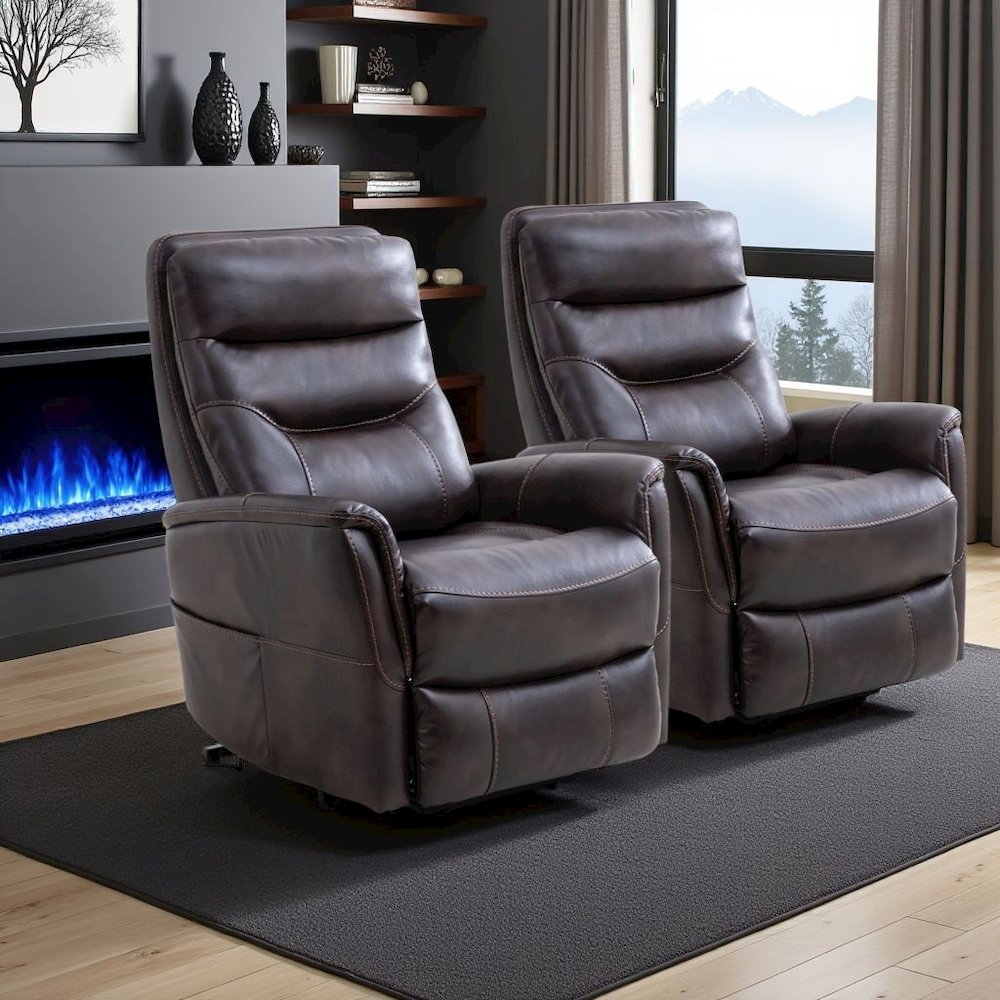 Truffle Recliner Chair Set of 2 – Power Lift Recliner with Headrest