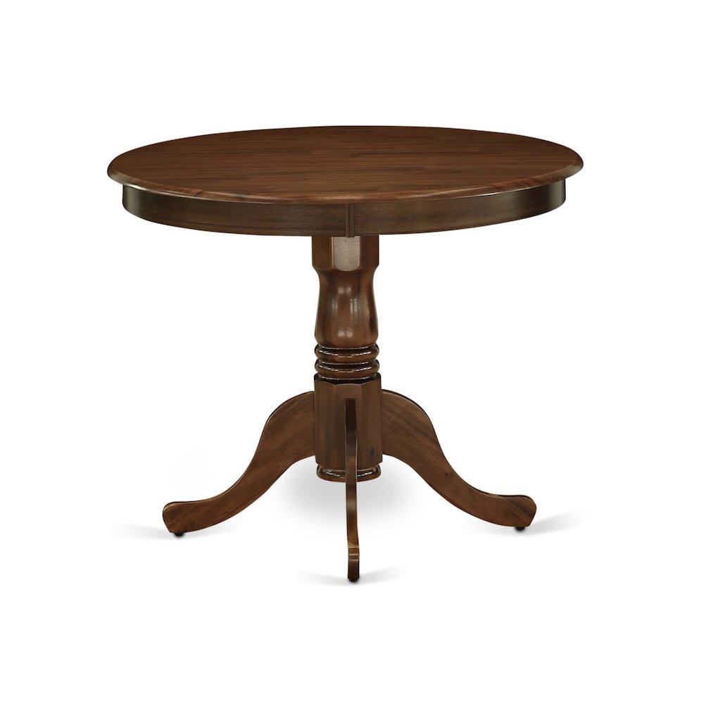 5 Piece Dinette Set Consists of a Round Dining Table with Pedestal