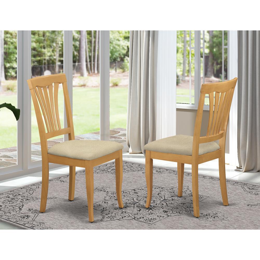 AVC-OAK-C Avon Chair With Cushion Seat - Oak Finish