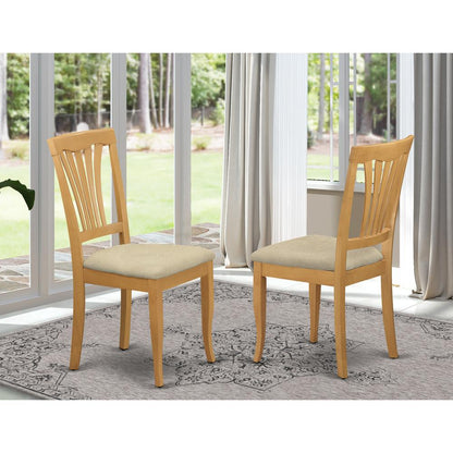 AVC-OAK-C Avon Chair With Cushion Seat - Oak Finish
