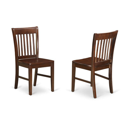 3  Pc  set  with  a  Round  Kitchen  Table  and  2  Wood  Dinette  Chairs  in  Mahogany