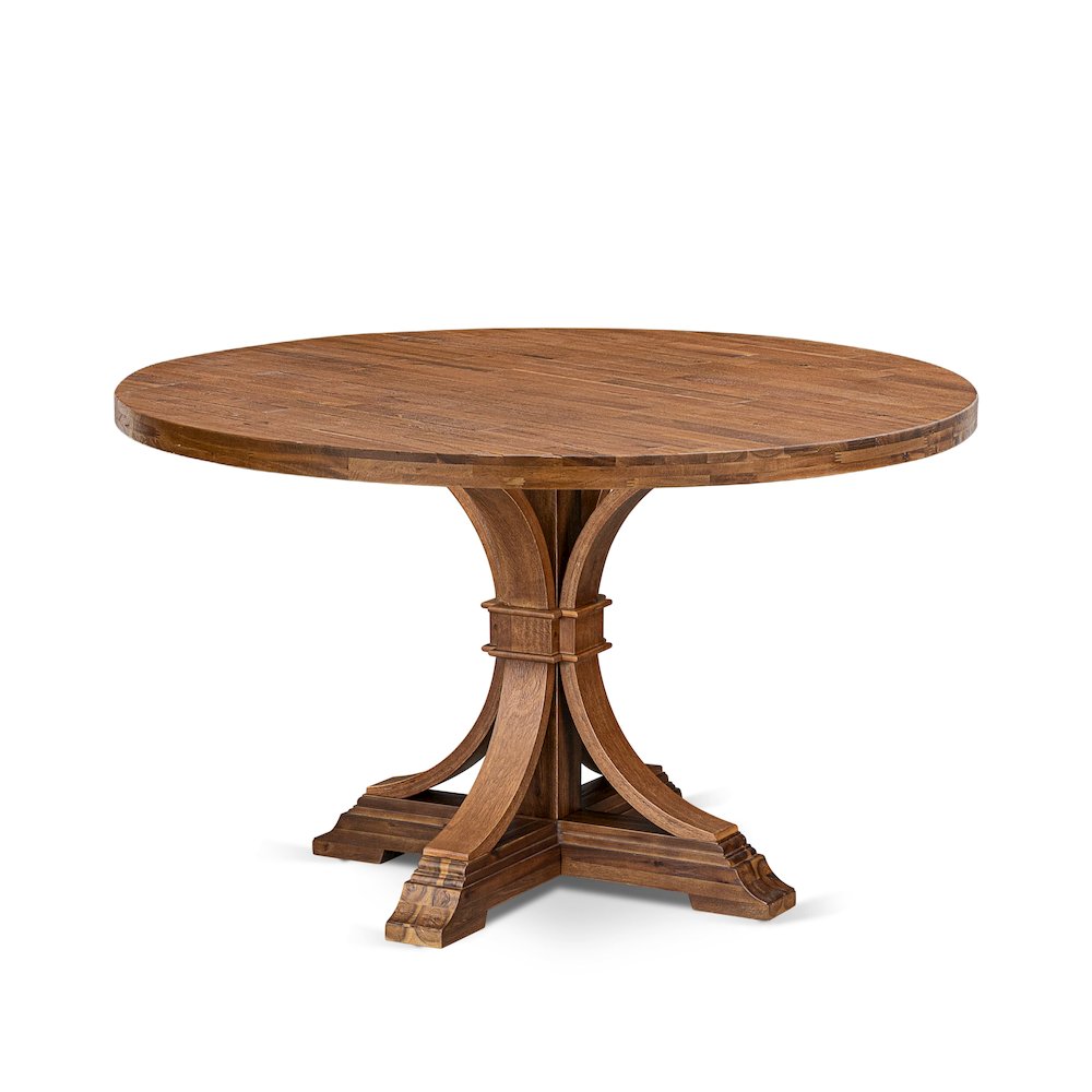 7-Pc Modern Dining Table Set Contain A Room Table And 6 Burgundy Padded Chairs