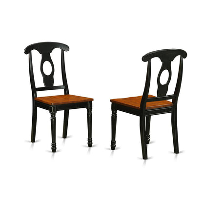 9  PC  Table  and  chair  set  with  a  Dining  Table  and  8  Dining  Chairs  in  Black  and  Cherry