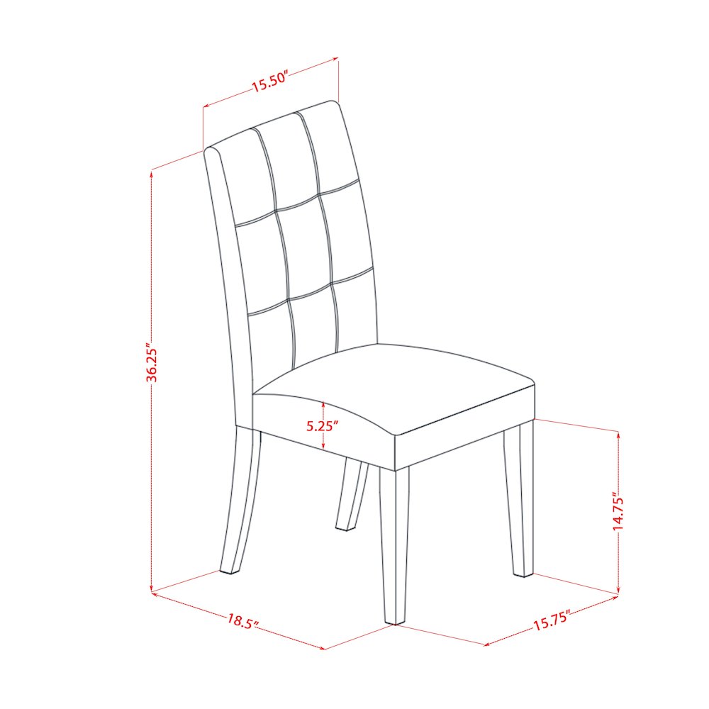 5 Piece Dining Room Set consists A Dining Table
